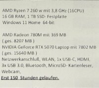 ACER Nitro V 17 (ANV17-41-R55T)  AMD Ryzen 7 / 16 GB / 1TB SSD / RTX 5070 / Top