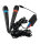 1x Paar Singstar Mikrofone + Adapter für Playstation 2 / PS2 / Guter Zustand