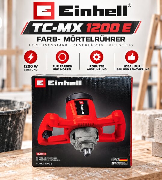 Einhell "TC-MX 1200" E Farb-Mörtelrührer / 1200W / Brandneu