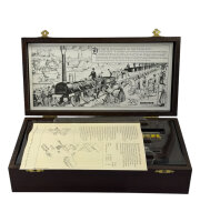 Minitrix "Der Adler" 150 Jahre Deutsche Eisenbahn / Holzbox mit Zinnfiguren /Top