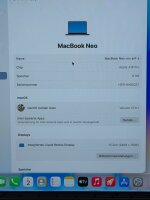 Apple MacBook Neo 13" / A18 Pro / 8GB RAM / 256GB SSD / Indigo / MHFF4D/A / Top