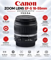 Canon Zoom Lens EF-S 18-55mm Zoomobjektiv / f/3.5-5.6 /...