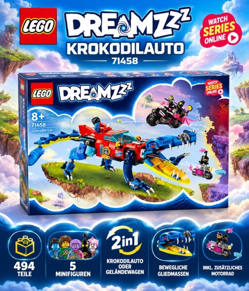 LEGO® Dreamzzz  "Krokodilauto" / 71458 / OVP / Brandneu