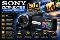 Sony "DCR-SX15E Camcorder / 50x Zoom / Digitalkamera / ohne OVP / Top Zustand