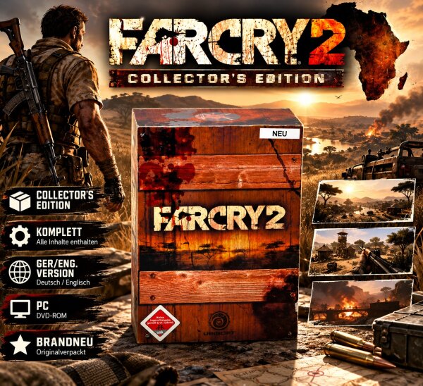 Far Cry 2 "Collectors Edition" Komplett / Ger/Eng. Version / PC /  Brandneu