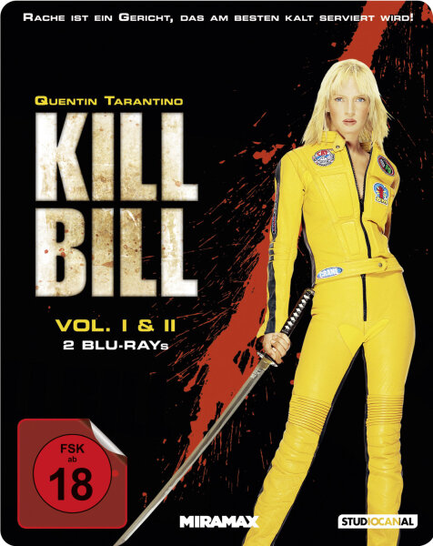 Kill Bill: Volume 1+2 - Steelbook / Bluray / (2 Blurays)