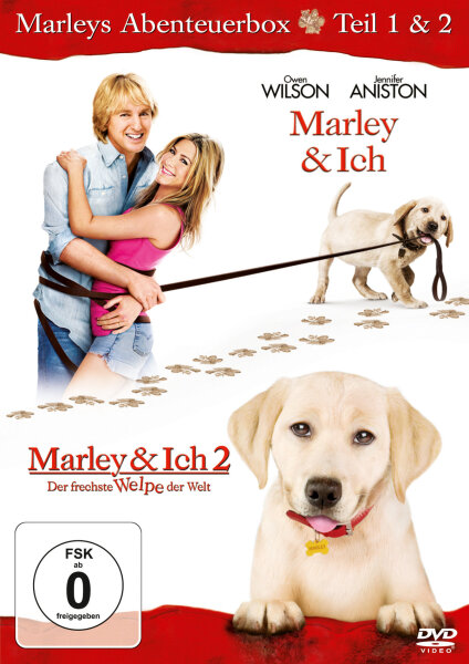 Marleys Abenteuerbox ** Marley & Ich + Marley & Ich 2 ** 2 DVDs