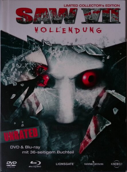 SAW VII - Vollendung / Unrated / Limited Collectors Edition / Blu-ray + DVD