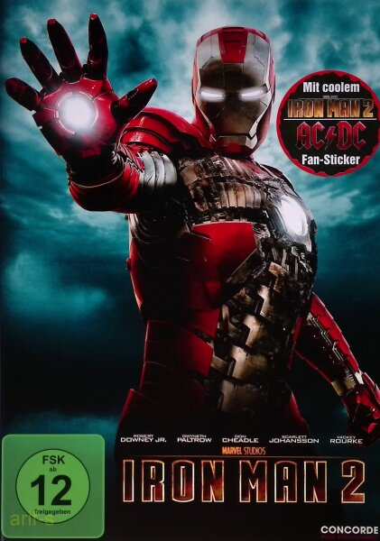 Iron Man 2, Robert Downey Jr. Gwyneth Paltrow, Mickey Rourke, DVD - Top Zustand