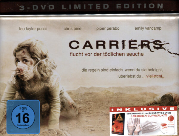 Carriers Flucht vor der tödlichen Seuche 3-DVD Survival Box Limited Edition/TOP