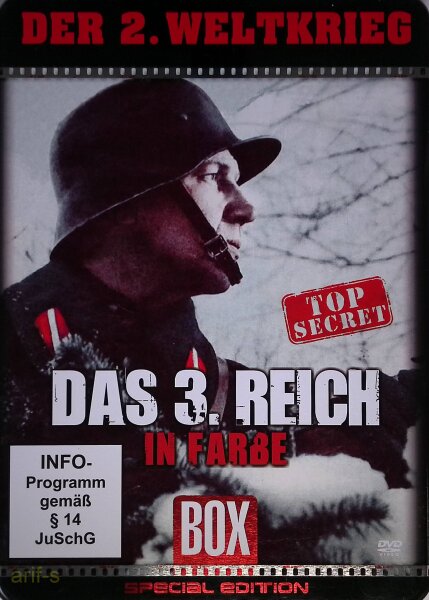 Der 2. Weltkrieg - Das 3. Reich in Farbe - Metal-Pack / DVD * Top Zustand