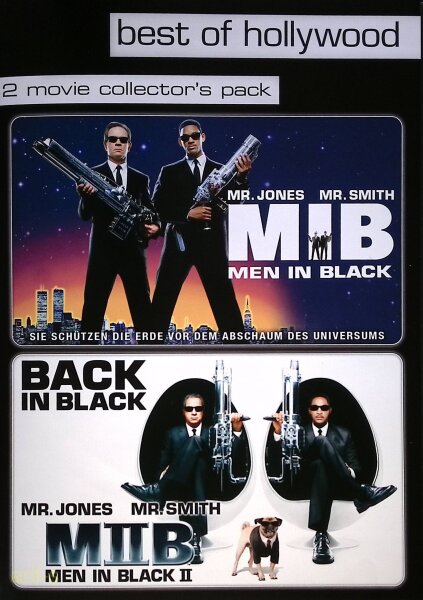 Men in Black 1+2 - 2 Movie Collectors Pack  ( 2 DVDs )  - Guter Zustand