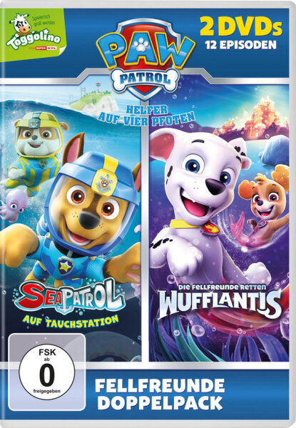 Paw Patrol - Sea Patrol & Paw Patrol - Die Fellfreunde retten Wufflantis /2 DVDs