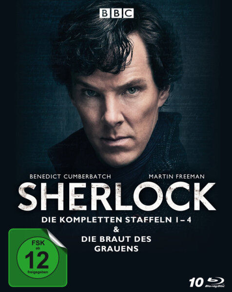 Sherlock - Die kompletten Staffeln 1-4 & Die Braut des Grauens [10 BRs] Nagelneu