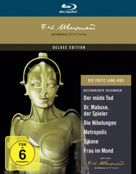 Die Fritz Lang Box (*1922, 1927, 1928, 1929) [Deluxe Edition] [7-Disc BluRay]NEU